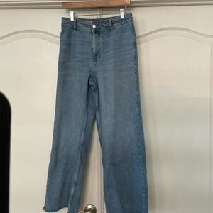 Mango Denim Wide Leg Jeans
